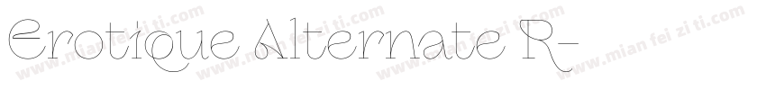 Erotique Alternate R字体转换